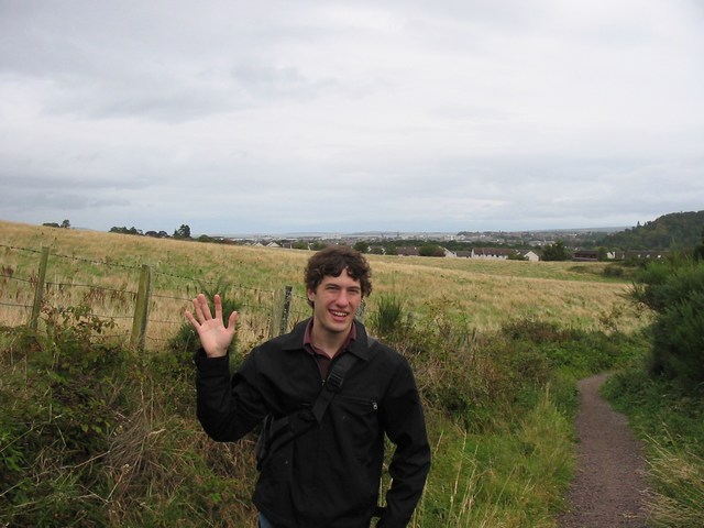 Scotland: Me! (Yes I was discouraged about the crappy view)