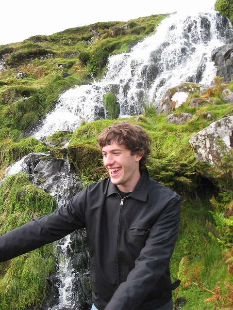 Scotland: In front of the Waterfall