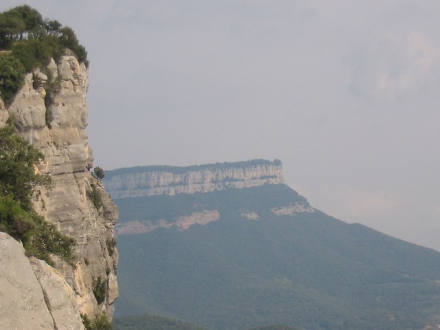 Spain: Some Pyraneese mountains far away
