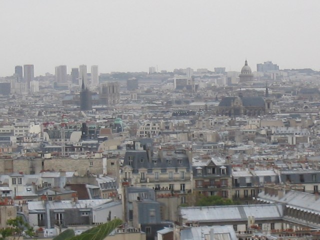 France: View from on top of the hill