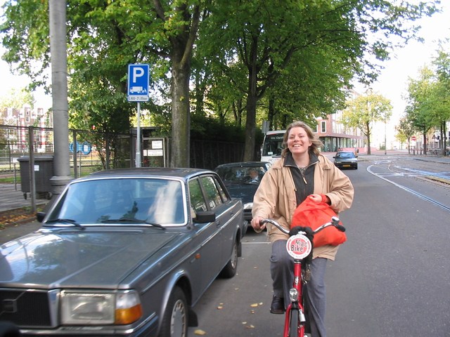 The Netherlands: Meika on her bike