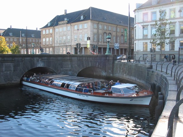 Denmark: A boat that we thought would hit the wall because it was so big