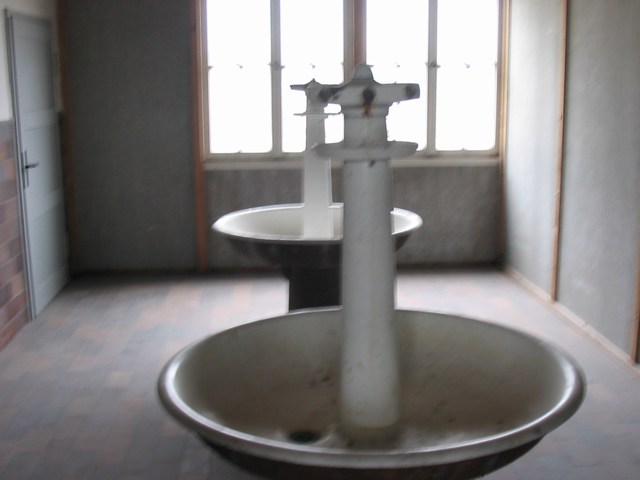 Germany: Dachau the washroom