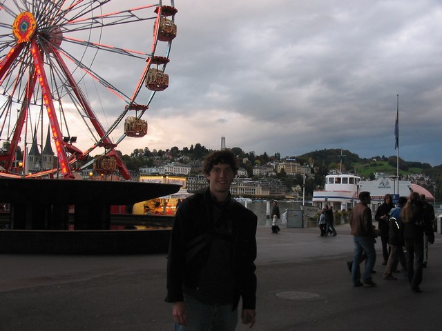 Switzerland: Me in front of the ferris wheel