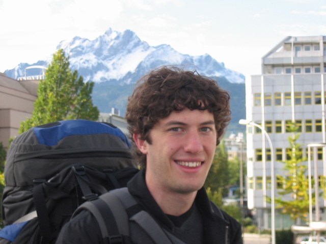 Switzerland: Walking to the train station with the burden on