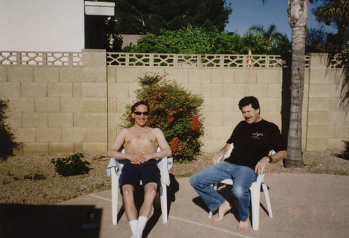 Tanning in the desert