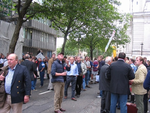 Protestors for keeping hunting rights