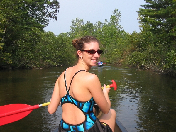 Susan in the Canoe