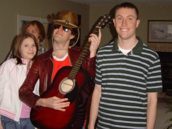 Happy face with the guitar