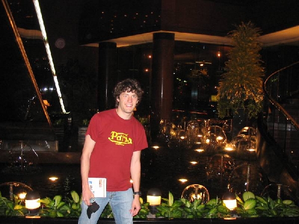 My first photo in china inside our nice hotel