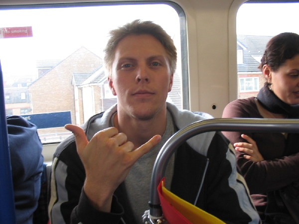 England: Chad with Hang Ten