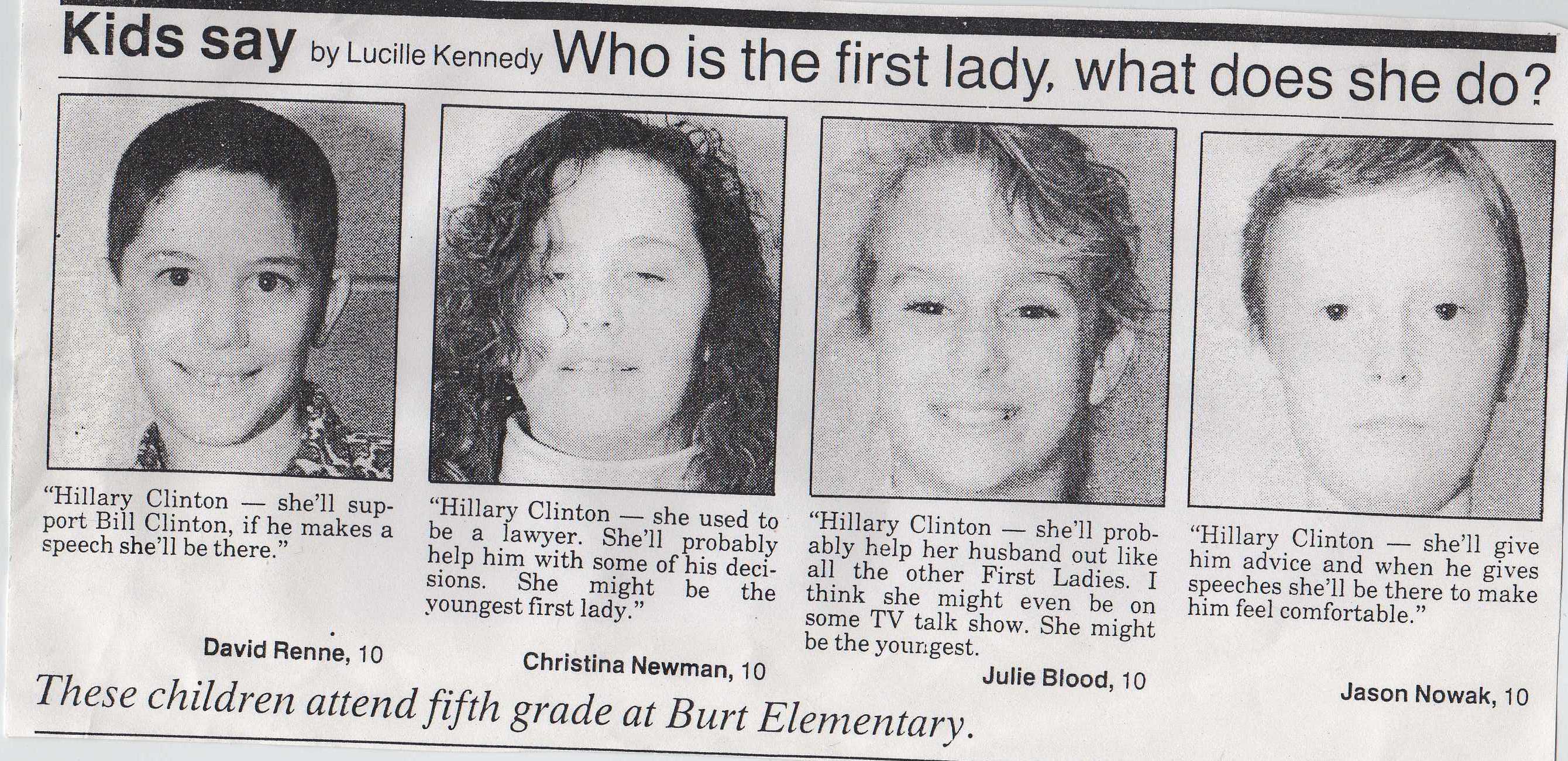 Our Newspaper Debut (funny how you and I both were in this and now are on memcrawl together)