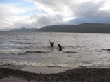 Scotland: Hands up... freezing! Major shrinkage going on here.