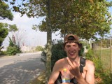 Spain: Hot and sweaty flipping the bird