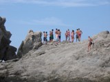 Greece: On top of the mini cliff dive