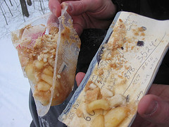 His Apple Pie that got all over the check book