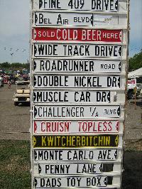 Some signs being sold